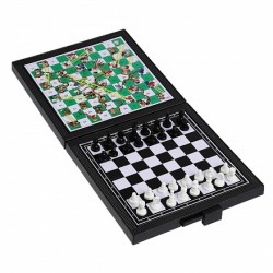Шахматы магнитные 3в1 (шахматы + 2 наст.игры) в кор.
