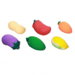 Набор игрушек для ванны Овощи-фрукты, 6 шт.