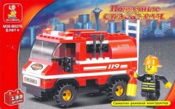 К-р "Пожарная машина" 133 дет.в коробке	