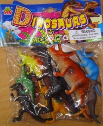 Набор животных Динозавры 8 шт в пакете