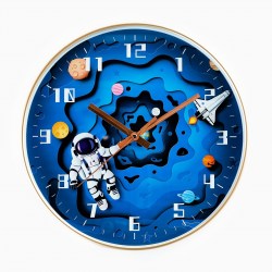 Часы настенные Космос Космонавт  30 см
