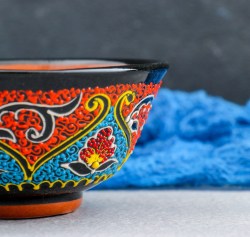 Пиала 11см/ 200мл Самарканд Риштанская Керамика, цвет в ассортименте 