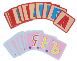 Знаток Обучающие карточки Алфавит и Собери букву