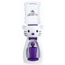 Кулер детский Кошка белая с фиолетовым