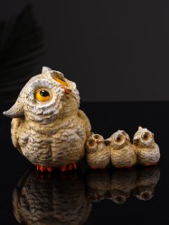 Фигурка полистоун Сова и три совёнка 8.3×12.5×6.5 см