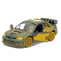 Машина Subaru Impreza WRC (Muddy), 1:36, открываются двери, инерция