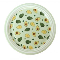 Тарелка бумажная Авокадо, 6 шт, 23 см
