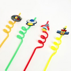 Трубочки для коктейля Космос в наборе 4 штуки