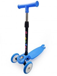 Детский самокат Scooter (голубой) 