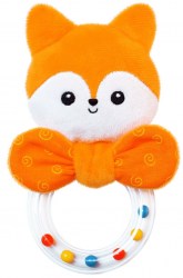 Игрушка погремушка-колечко 'Лисичка Апельсинка' (Мякиши)
