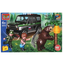 Конструктор "UAZ Hunter: Лесная полиция" 89 дет.