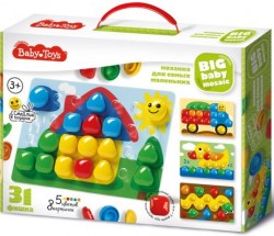 Мозаика для самых маленьких 31 элемент 5 цветов Baby Toys	