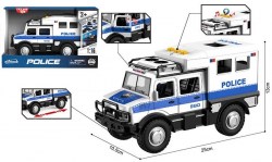Машина POLICE 1:16 инерционная (свет,звук) белая в коробк