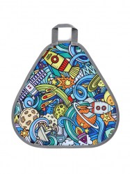 Ледянка мягкая Space, треугольная, d=41 см толщина 1.2 см, рисунок МИКС