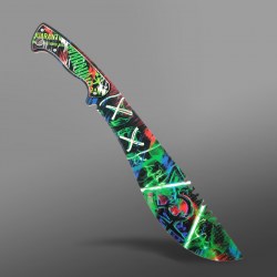 Сувенир деревянный нож мачете Граффити 65 см