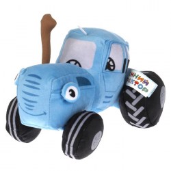 Мягкая игрушка Синий трактор, 18 см