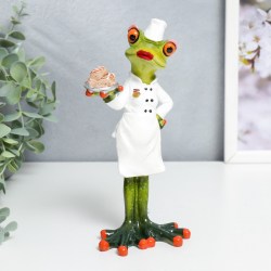 Статуэтка сувенир Лягушка повар кулинар 17 см