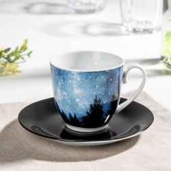 Чайная пара «Звёздная россыпь», чашка 200 мл, блюдце d=14,5 см