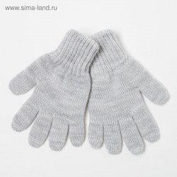 Перчатки для девочки, цвет серый, размер 12