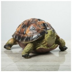 Копилка Черепаха глянец, зелёная, 14 см