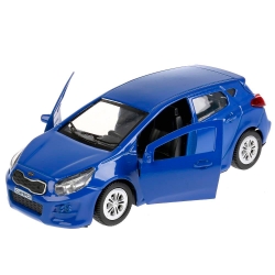 Машина металлическая Kia Ceed 12 см, открываются двери, инерционная, цвет - синий