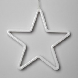 Светодиодная фигура Звезда 28 см, пластик, 220 В, свечение белое