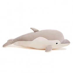 Мягкая игрушка «Дельфин Софтик» серый, 53 см