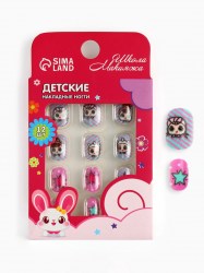 Детские накладные ногти Рок-н-ролл 12 шт   10664354