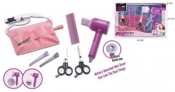 Набор парикмахера на батарейках:фен,насадка,расческа,	