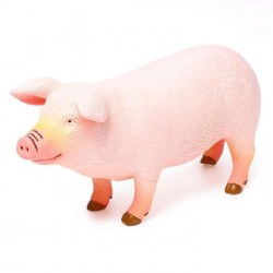 Фигурка животного Домашняя свинья длина 28 см 