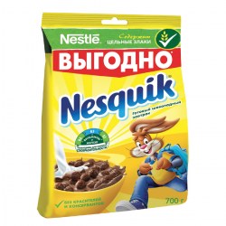 Готовый завтрак NESTLE Nesquik шоколадный, обогащенный витаминами и минеральными веществами, 700г, Р