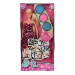 Кукла Штеффи с набором для окрашивания волос 29см