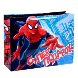 Пакет Супер подарок Человек-паук , 61 х 46 х 20 см