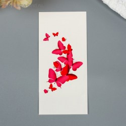 Татуировка на тело "Розовые бабочки" 