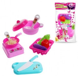 Набор Кухня (14 предметов) с плитой и мойкой в пакете