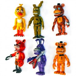 Набор 6 фигурок аниматроников 5 ночей Фредди 12 см (Five Nights at Freddys)