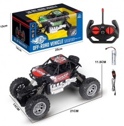 Машина Poker 1:20 на РУ черно-красная в коробке