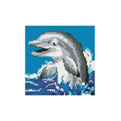 Алмазная мозаика Веселый дельфин