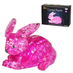 Головоломка 3D "Кролик Розовый"