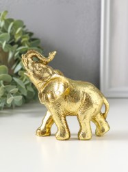 Фигурка полистоун «Золотой слонёнок», 10×5×9.5см