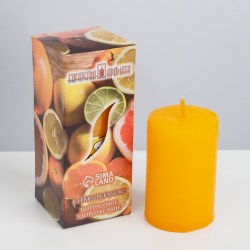 Свеча ароматическая "Цитрусовое удовольствие", 4×6 см, в коробке 
