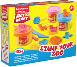 Пластилин на расти.основе Stamp Your Zoo 3б/35г	