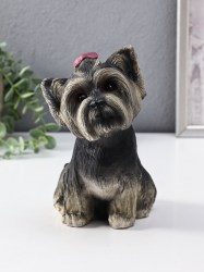 Копилка Щенок Йорк темный