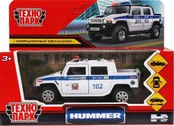 Машина Hummer H2 Pickup Полиция 12 см металлич.инерционная