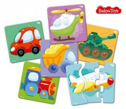Пазлы макси ЗИГЗАГ (18 эл) Транспорт Baby toys