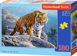 Пазлы 'Тигр на скале',180 дет. Castor Land