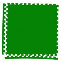 Мягкий пол универсальный Зеленый, 4 пазла 60х60х0,9 см 1,44 (м2)