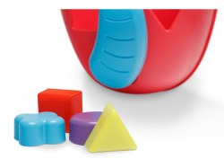 Органайзер-сортер DINO для игрушек и банных принадлежностей. Цвет коралловый