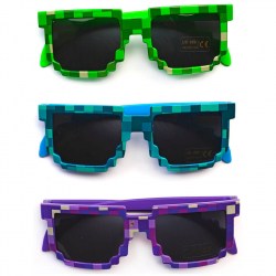  Фиолетовые Пиксельные очки из Майнкрафт 
