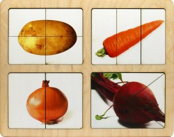 Разрезные картинки овощи-2 арт. Р015